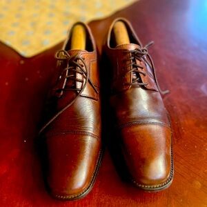 J. Murphy by Johnston & Murphy Novick Brown Cap Toe Dress Shoes.